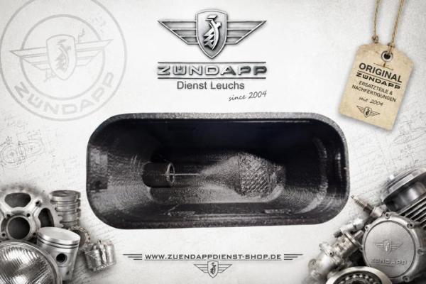 Zündapp Luftfilterdeckel 530-​10.135 20mm Durchlass für KS 50 80 Typ 530 - Strukturiert